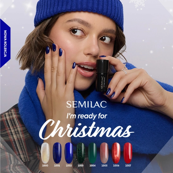 Semilac Lakier Hybrydowy Holiday Glitter 1003 7 ml