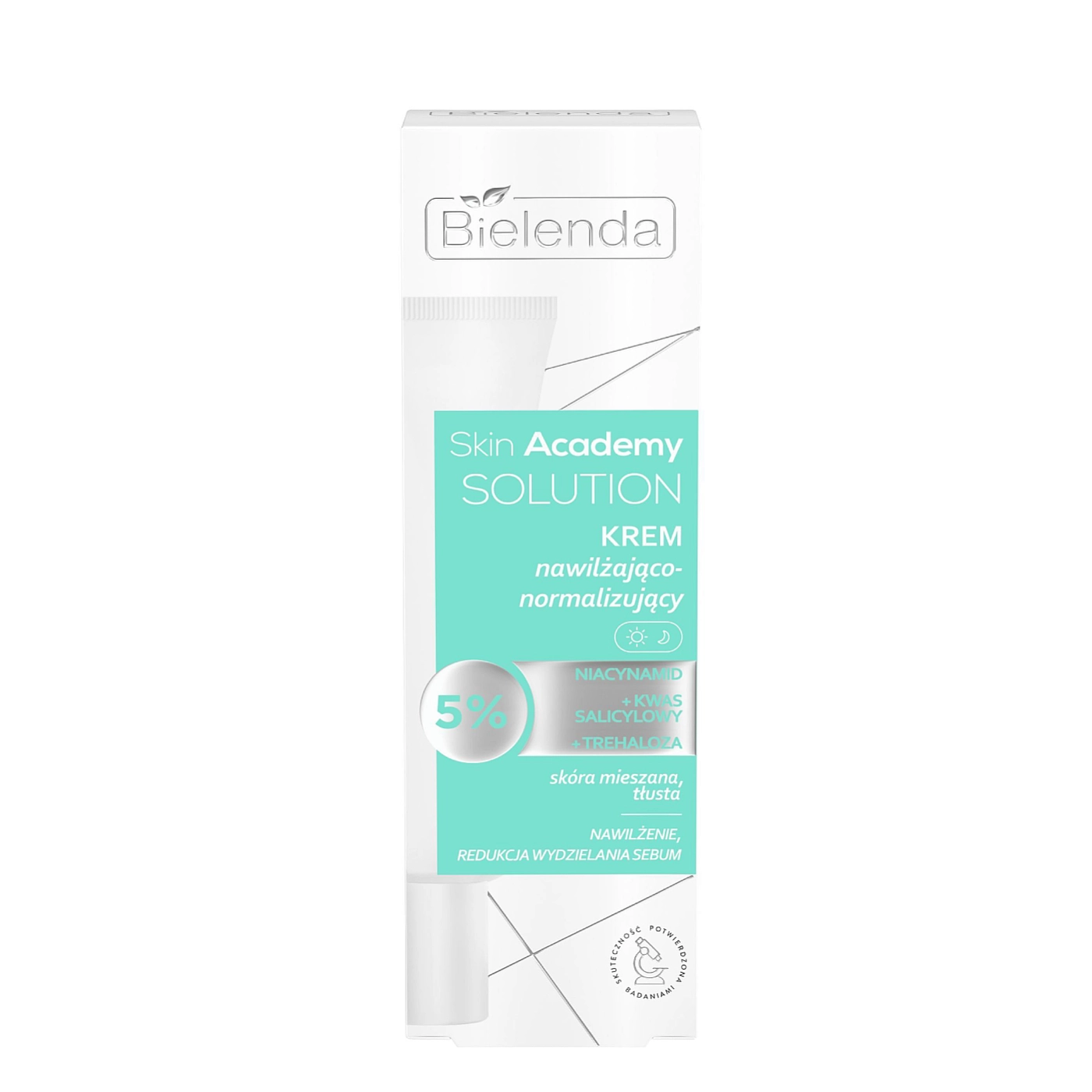 Bielenda Skin Academy Solution Krem nawilżająco normalizujący niacynamid z kwasem salicylowym i trehalozą 50 ml
