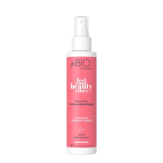 beBIO Feel Your Beauty Vibes tonik rozświetlający z witaminą C 150ml