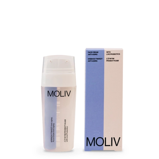 MOLIV ANTI-AGING Krem do twarzy z żywymi probiotykami 30ml