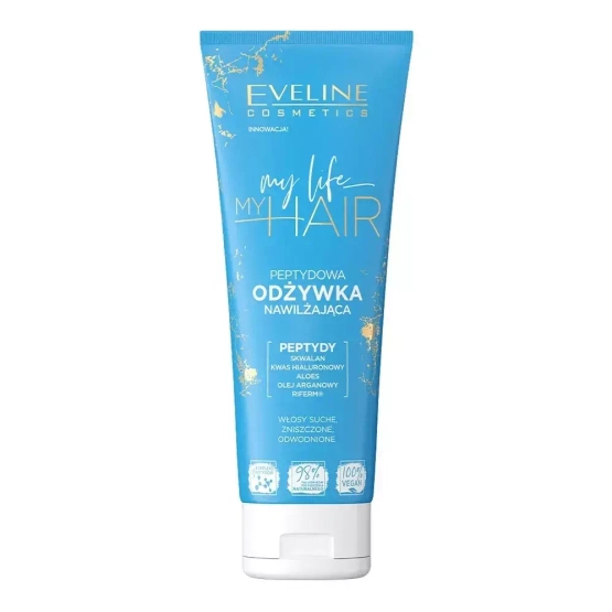 Eveline Cosmetics MY LIFE MY HAIR Peptydowa odżywka nawilżająca 250 ml