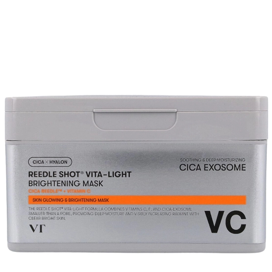 VT Cosmetics REEDLE SHOT VITA-LIGHT BRIGHTENING MASK Rozjaśniające maski w płachcie 30 sztuk