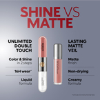 KIKO Milano Unlimited Double Touch dwuetapowa płynna pomadka do ust 104 Sangria 6ml