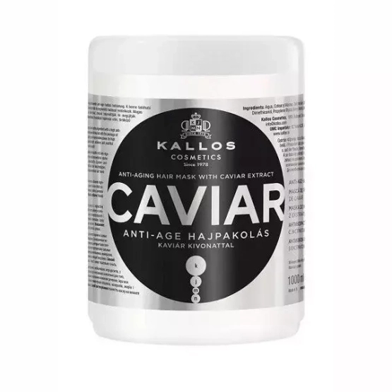 KALLOS KJMN CAVIAR Maska do włosów z ektraktem z kawioru 1000 ml