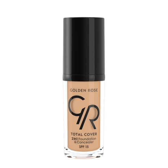 Golden Rose Total Cover 2 in 1 Foundation & Concealer - Kryjący podkład i korektor 2 w 1 - 04