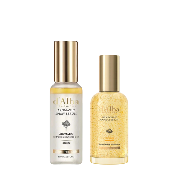d'Alba Zestaw White Truffle First Aromatic Spray Serum 60ml + Vita Toning Capsule Serum 50ml