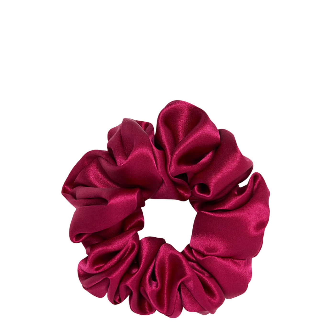Almania gumka do włosów Scrunchie jedwabna – fuksja