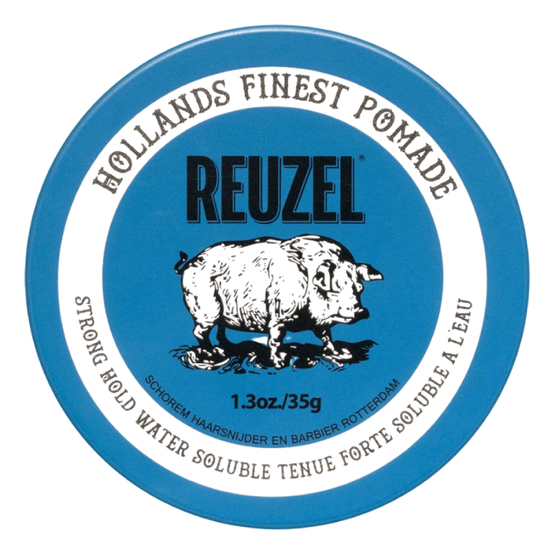 Reuzel Hollands Finest Blue Pomade mocno utrwalająca pomada na bazie wody 35g