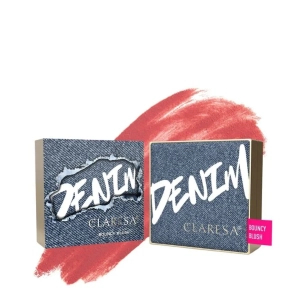 Claresa DENIM COLLECTION Bouncy Blush Sprężysty róż 01 Rosy Apricot 10 g