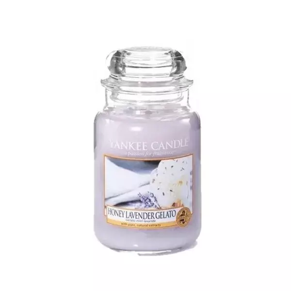 Yankee Candle ŚWIECA W SŁOIKU DUŻA Honey Lavender Gelato