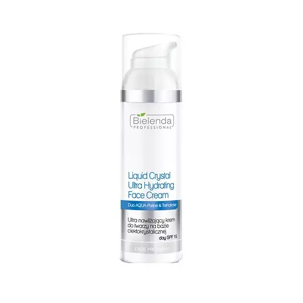 Bielenda Professional Liquid Crystal Ultra Hydrating Face Cream ultra nawilżający krem do twarzy na bazie ciekłokrystalicznej SPF15 100ml