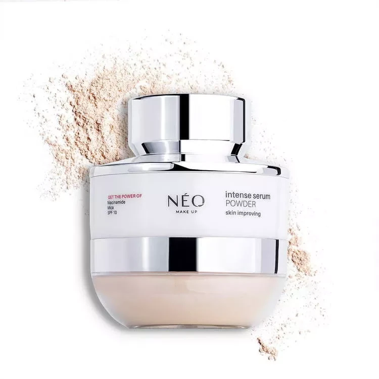 NEO MAKE UP Intense Serum Powder - Satynowy puder sypki do twarzy 10g