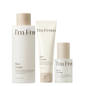 I'm From Zestaw RICE Set: tonik + serum + krem