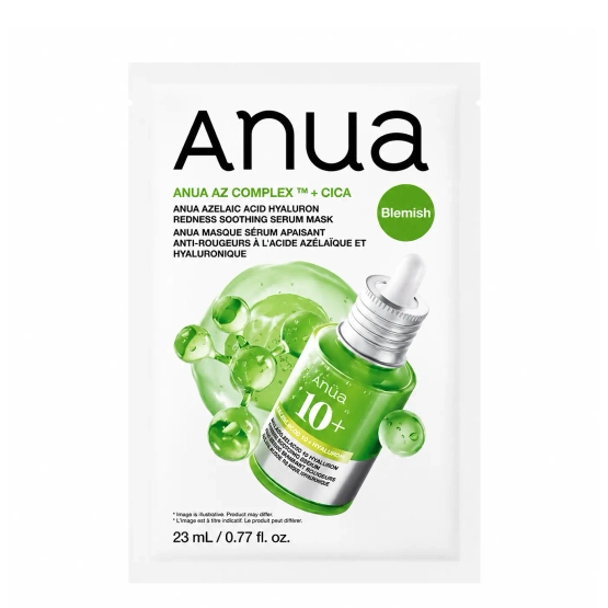 Anua Azelaic Acid Hyaluron Redness Soothing Serum Mask - maska łagodząca zaczerwienienia z kwasem azelainowym 1 szt.
