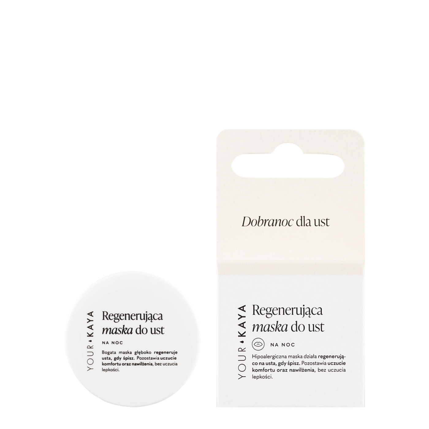 Your KAYA Regenerująca maska do ust na noc Clear care, 4g