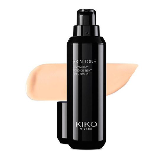 KIKO Milano Skin Tone Foundation rozświetlający podkład we fluidzie SPF 15 Warm Rose 01 30ml