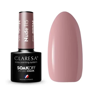 Claresa Nails Soak Off UV/LED Nude lakier hybrydowy 115 5g