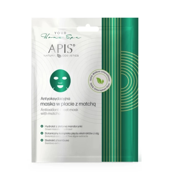 Apis Antyoksydacyjna maska w płacie z matchą 20 g