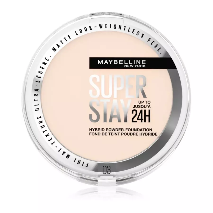 Maybelline SuperStay 24H Hybrid Powder-Foundation prasowany puder w kompakcie matujący 03