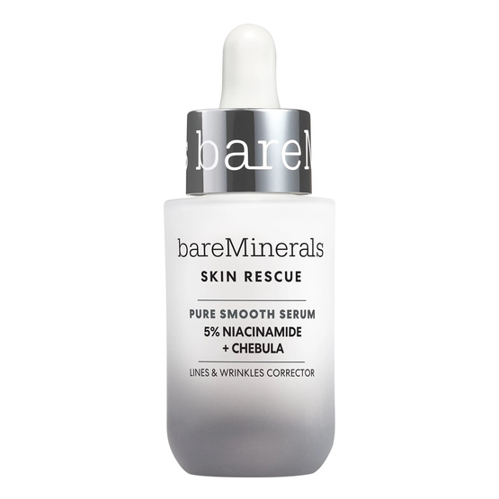 bareMinerals Skin Rescue Pure Smooth Serum wygładzające serum z 5% niacynamidem i chebulą 30ml