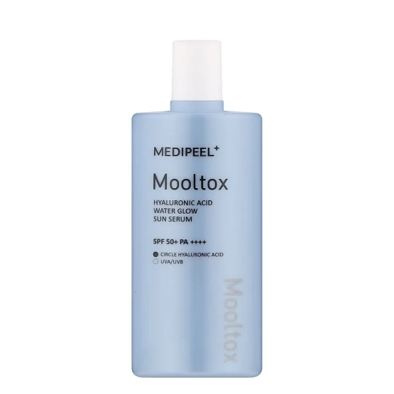 Medi-Peel Mooltox Hyaluronic Acid Water Glow Sun Serum SPF 50+ PA++++ - Nawilżające serum przeciwsłoneczne do twarzy z SPF50 50 ml