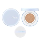 BLACK ROUGE Thin Layer Clear Cushion - Wegański podkład z efektem soft-focus i naturalnego semi-matu SPF 50+ PA++++ Nudy Bear 14g