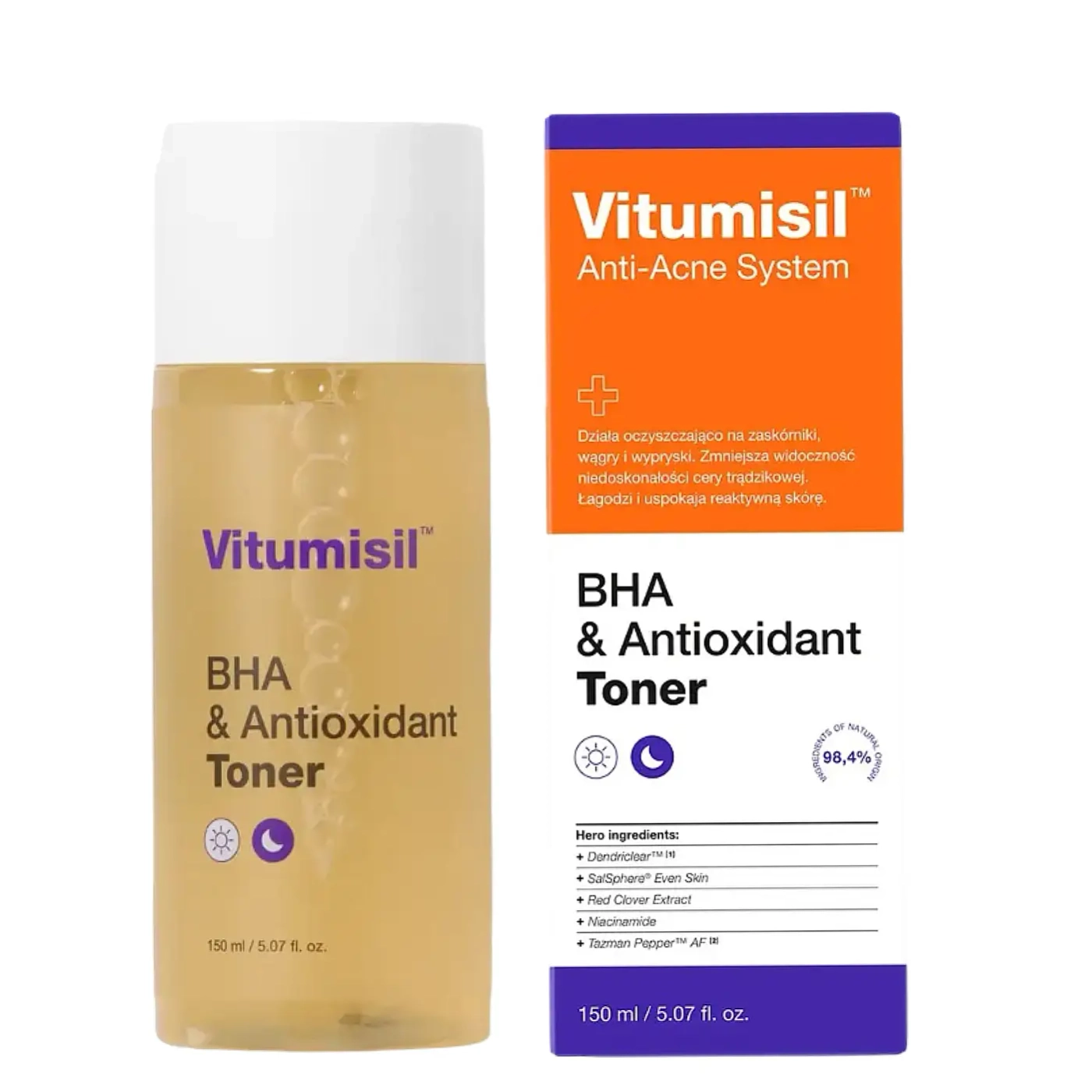 Dermz Labs Vitumisil Toner - Balansujący Toner z kwasami BHA dla skóry trądzikowej, z niedoskonałościami 150 ml