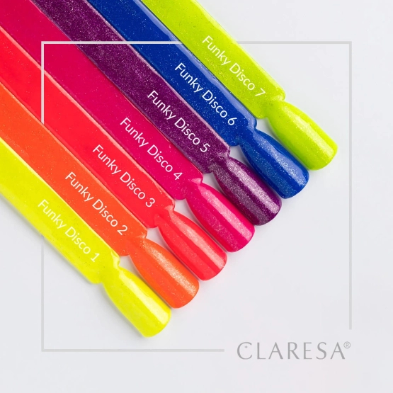 Claresa Nails Lakier hybrydowy FUNKY DISCO 2 Orange Pop 5g