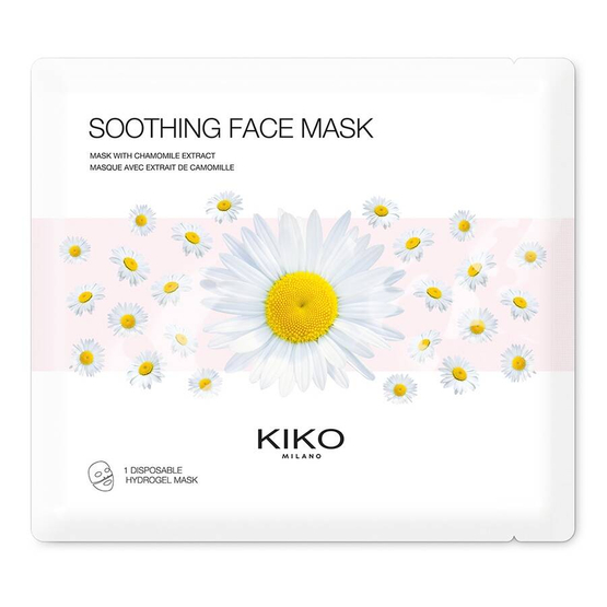 KIKO Milano Soothing Face Mask hydrożelowa nawilżająca maska do twarzy z wyciągiem z rumianku
