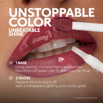 KIKO Milano Unlimited Double Touch dwuetapowa płynna pomadka do ust 108 Satin Currant Red 6ml
