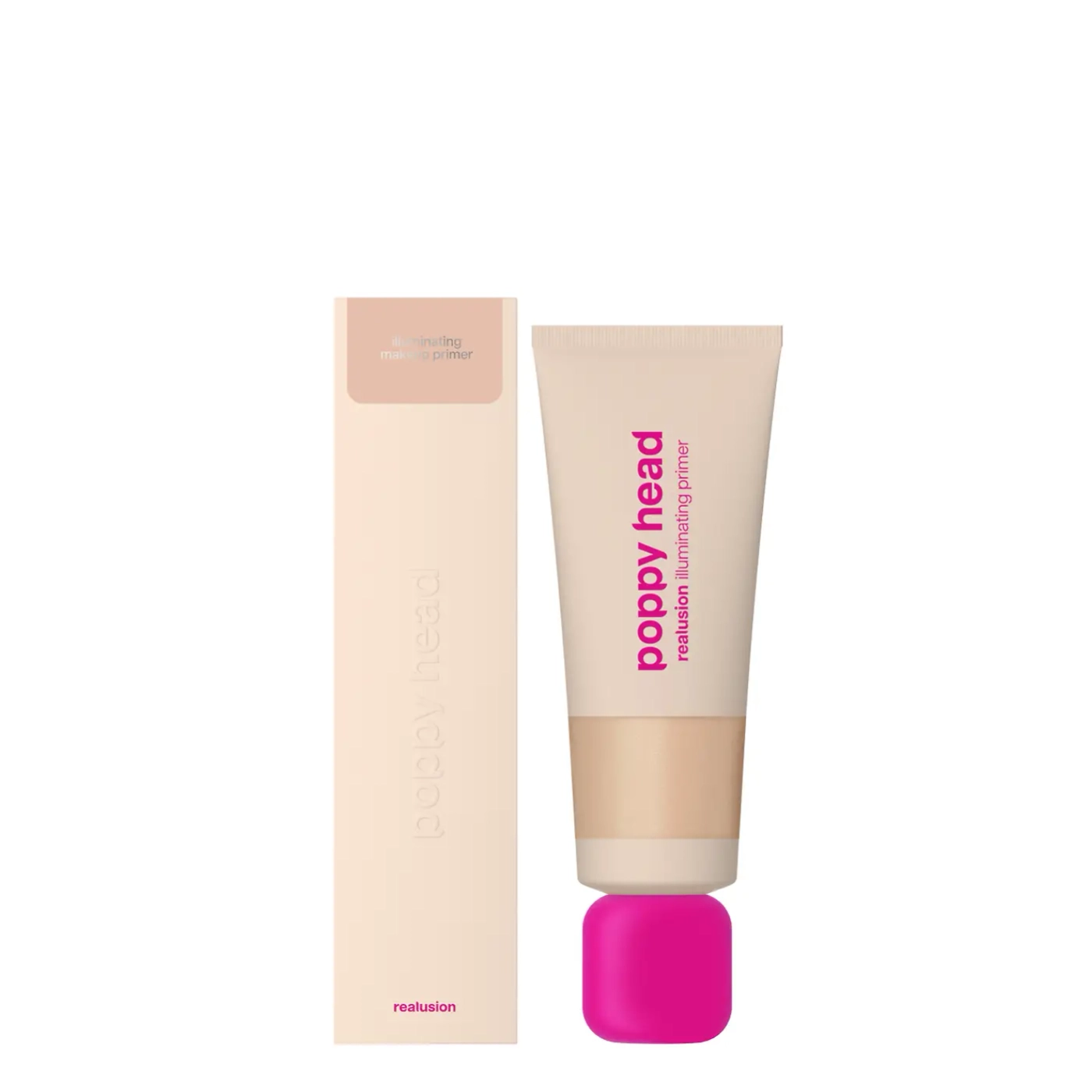 POPPY HEAD Realusion rozświetlająca baza pod makijaż 01 Glass Beige 30 ml