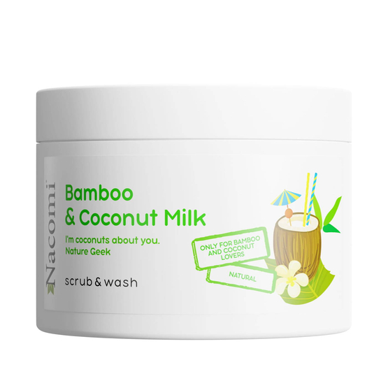 Nacomi Piankowy peeling o zapachu bambusa i mleka kokosowego 180ml