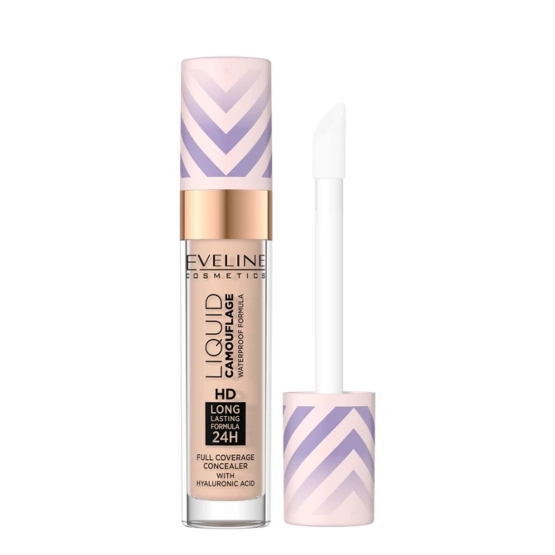 Eveline Cosmetics LIQUID CAMOUFLAGE Wodoodporny korektor kamuflujący z kwasem hialuronowym 2,5