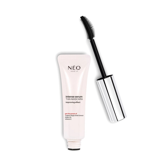 NEO MAKE UP Intense Serum Tan Mascara Tusz do rzęs przyciemniający Black 9ml