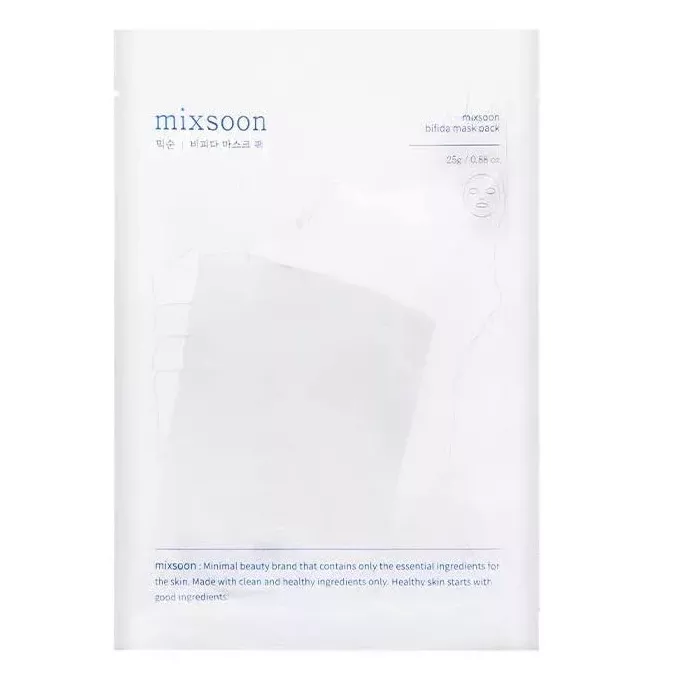 Mixsoon Bifida Mask Pack Zestaw masek w płachcie z fermentami 5 sztuk