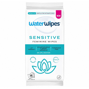 WaterWipes Sensitive Feminine Wipes chusteczki do higieny intymnej dla skóry wrażliwej 28szt.