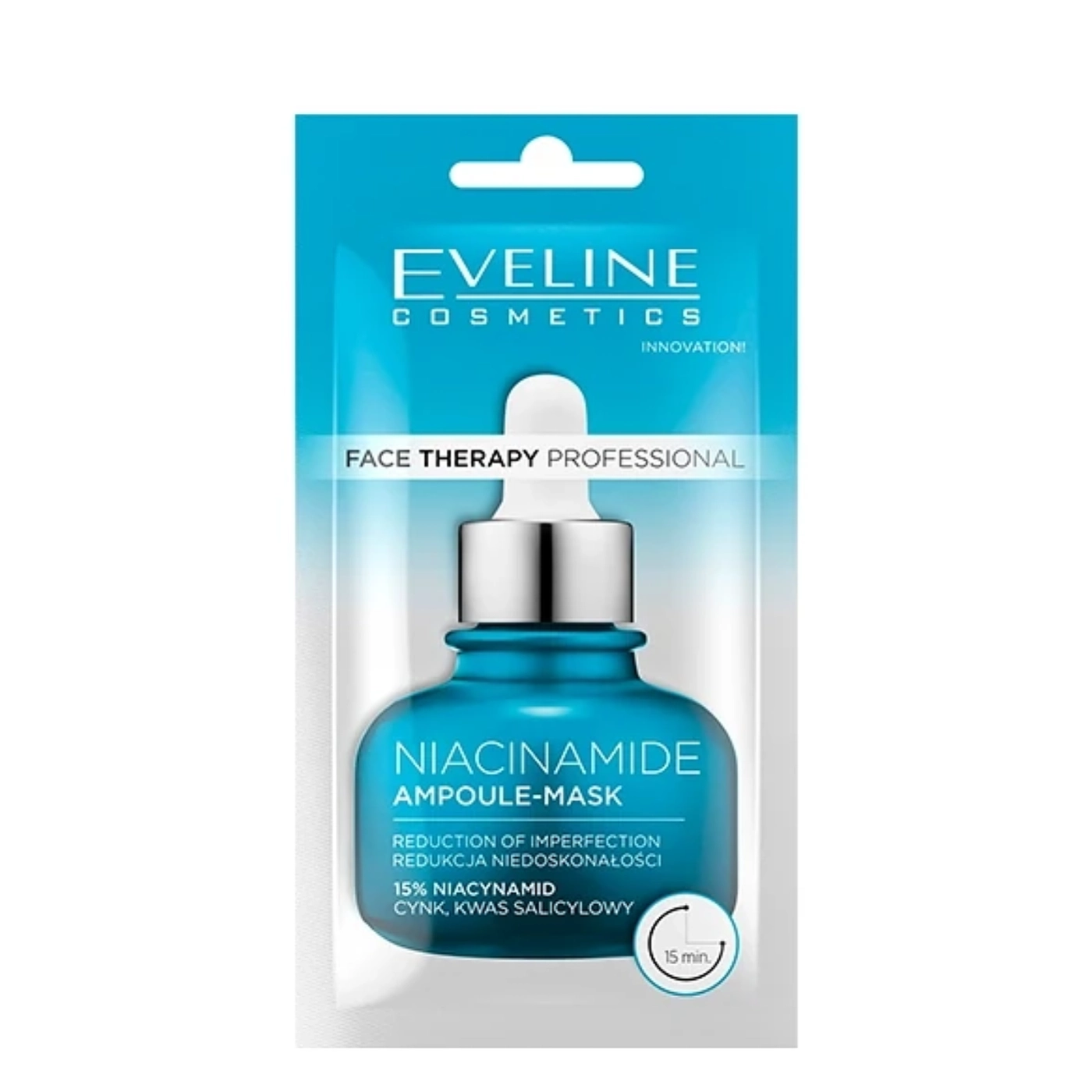 Eveline Cosmetics FACE THERAPY PROFESSIONAL Ampoule mask Niacinamide Maseczka redukująca niedoskonałości 8ml 
