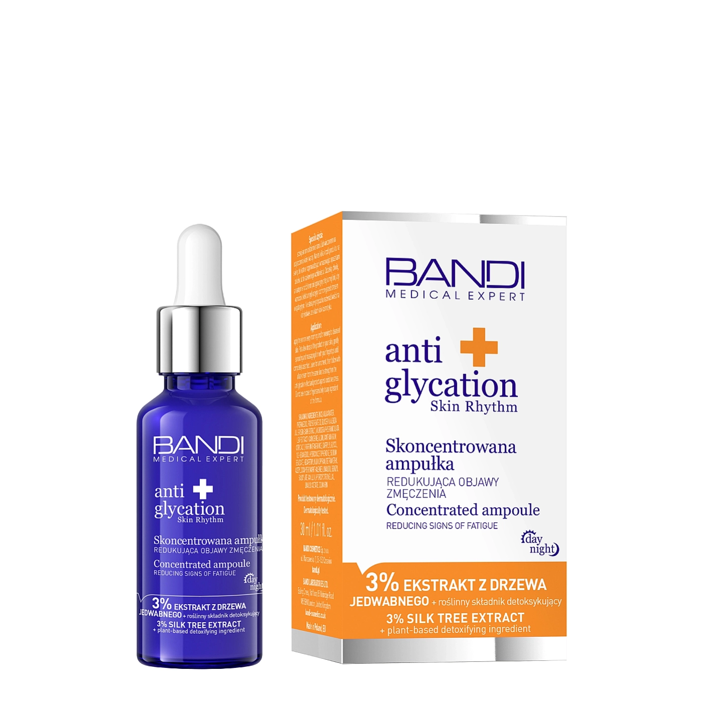 Bandi Professional Medical Expert anti glycation skin rhythm Skoncentrowana ampułka redukująca oznaki zmęczenia 30ml