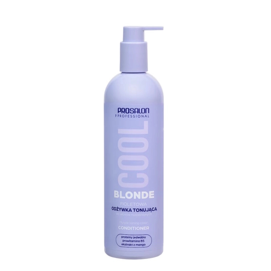 PROSALON COOL BLONDE Fioletowa odżywka tonująca do włosów rozjaśnianych 500ml