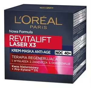 L'Oreal Paris Revitalift Laser X3 krem-maska anti-age terapia regenerująca na noc 50ml