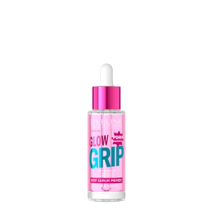 Eveline Cosmetics Glow Grip Baza-serum pod makijaż - 24H trwałości i rozświetlenia 30ml