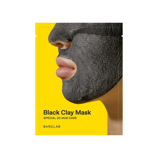 BARULAB BLACK CLAY 7IN1 TOTAL SOLUTION Maska z czarną glinką 18g x 5 sztuk