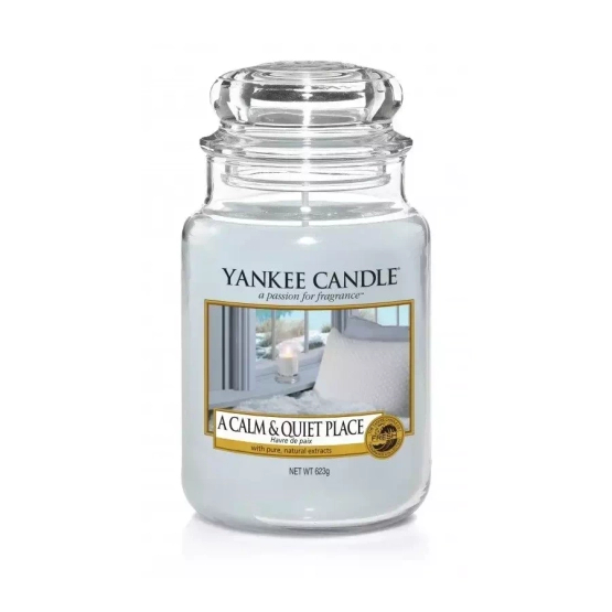 Yankee Candle ŚWIECA W SŁOIKU DUŻA A Calm & Quiet Place