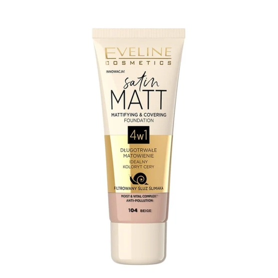 Eveline Cosmetics Satin Matt foundation 104 Beige