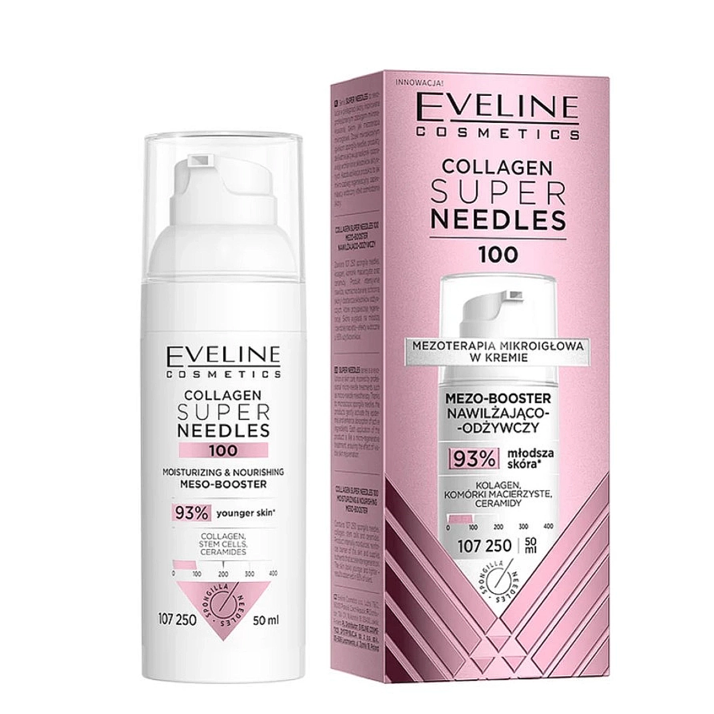 Eveline Cosmetics Super Needles Collagen Mezo-booster nawilżająco-odżywczy 50 ml
