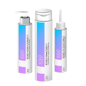 BOSKO Cosmetics Zestaw Trychologiczny: Peeling oczyszczający + Szampon nawilżający + Balsam kondycjonujący