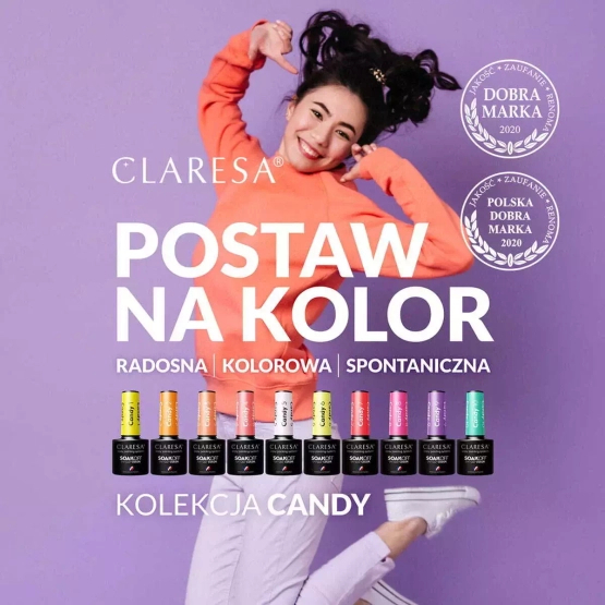 Claresa Nails Soak Off UV/LED Candy lakier hybrydowy 1 5g