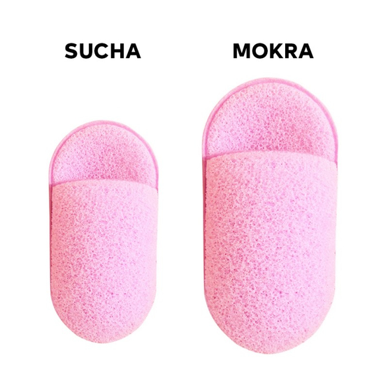 Ecarla Gąbeczka do mycia twarzy na mokro 2szt