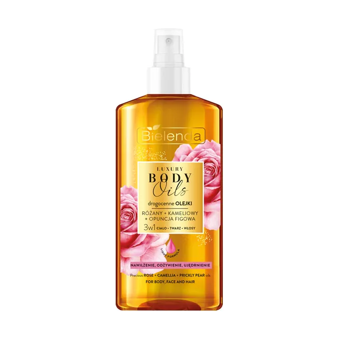 Bielenda LUXURY BODY OILS Drogocenne olejki: RÓŻANY + KAMELIOWY + OPUNCJA FIGOWA 150ml
