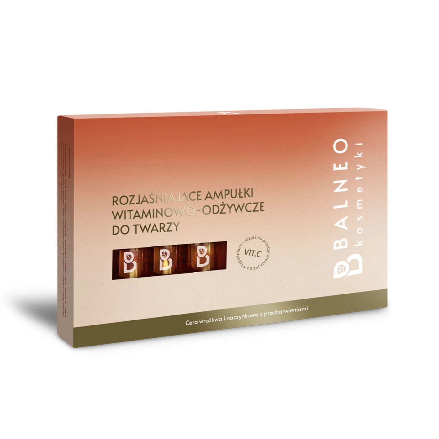 Balneokosmetyki Rozjaśniające ampułki witaminowo-odżywcze do twarzy 5x 5ml
